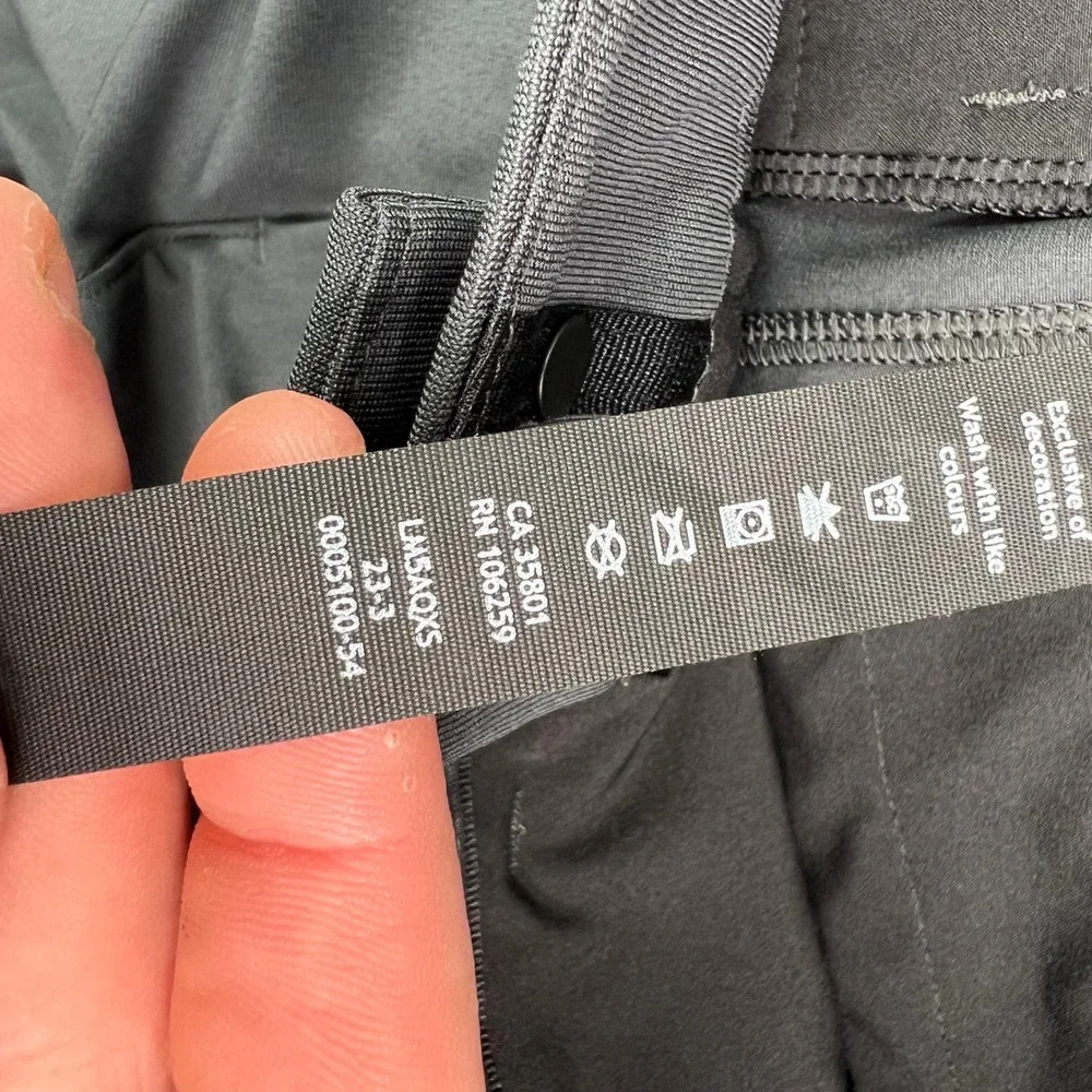 Lululemon Commission Slim-Fit Pants Mens 31 Grey Solid Performance Trousers